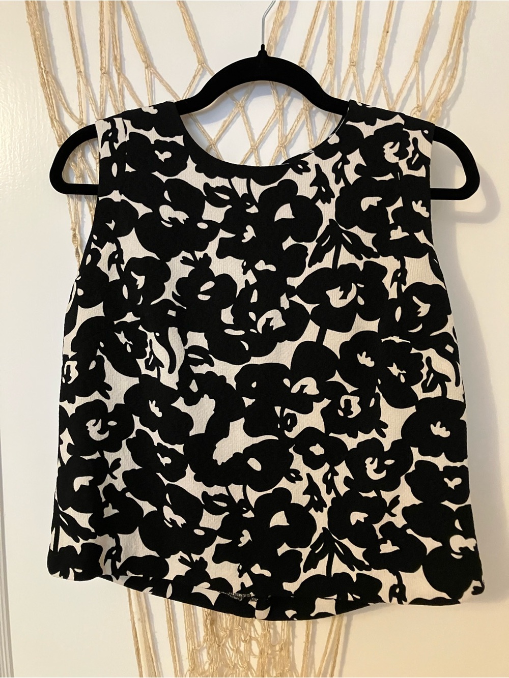 Katherine Barclay Black and Cream Floral Camisole